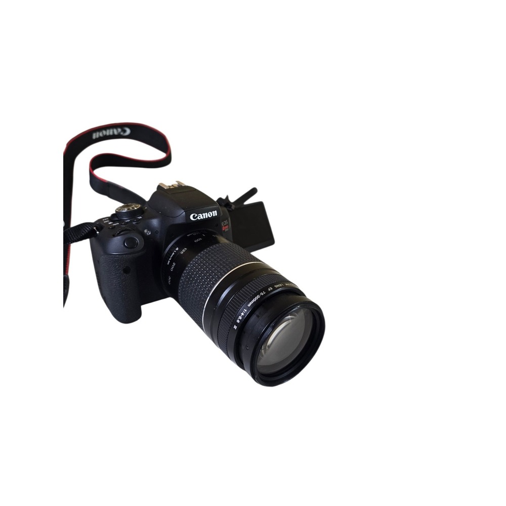 Canon EOS Rebel T6i DSLR Camera with EF 75-300mm f/4-5.6 III Zoom Lens Black - Picture 4 of 6